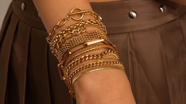 Pulseiras de aço inoxidável