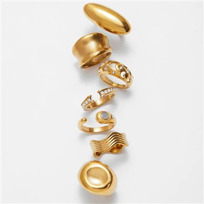 Moda anéis mínimos