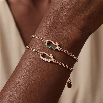 Pulseira com fivela em ferradura