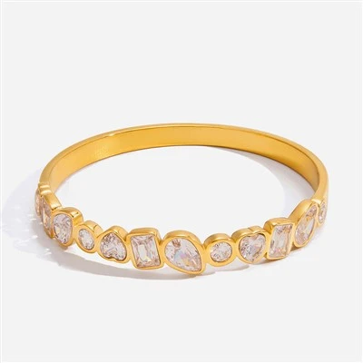 Pulseira minimalista multiforma CZ