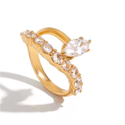 Anel de marquise pequeno